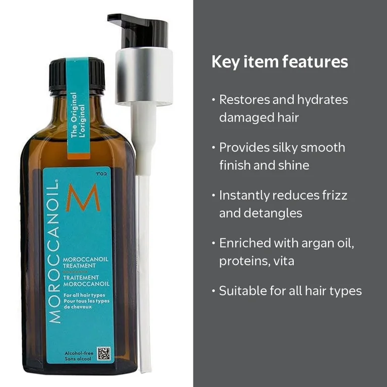 Moroccanoil Treatment Original 3.4oz, Frizz Control, Shine
