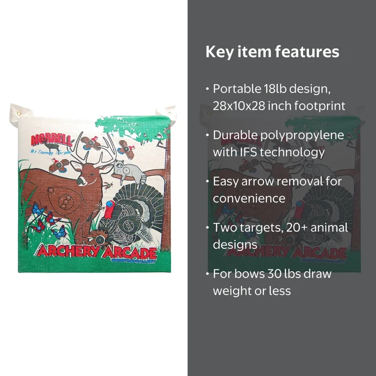 Morrell Youth Arcade Field Point Archery Bag Target for 30lb Bows