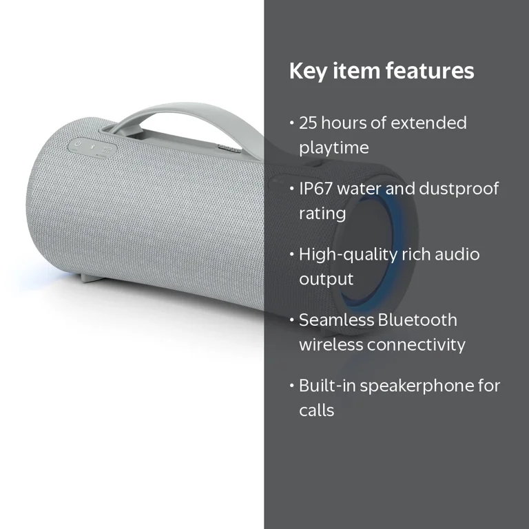 Sony SRS-XG300 Portable Bluetooth Wireless Speaker - Walmart.com