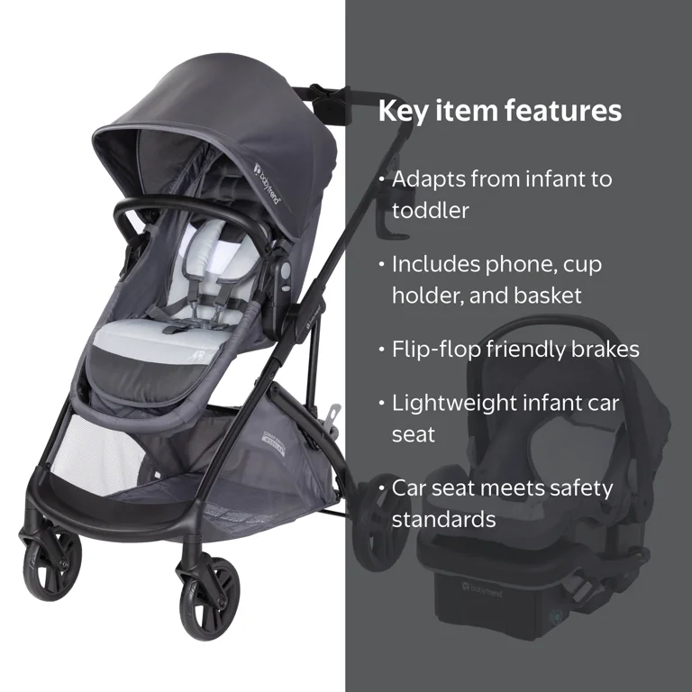 Baby Trend, Baby Travel System, Sonar Switch 6-in-1 with EZ-Lift