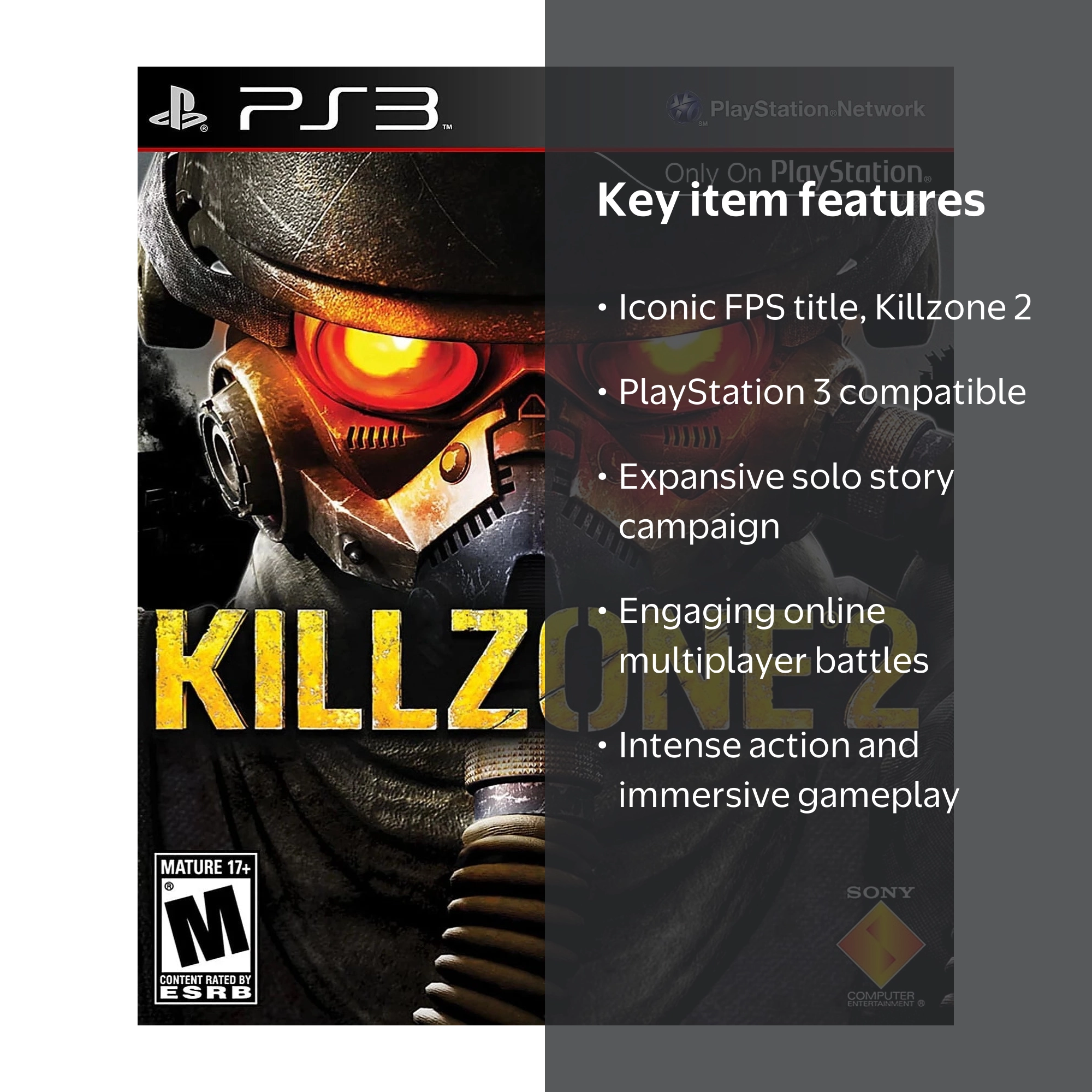 Restored Killzone 2 - 2013 Sony PlayStation 3 PS3 | RE-Sealed