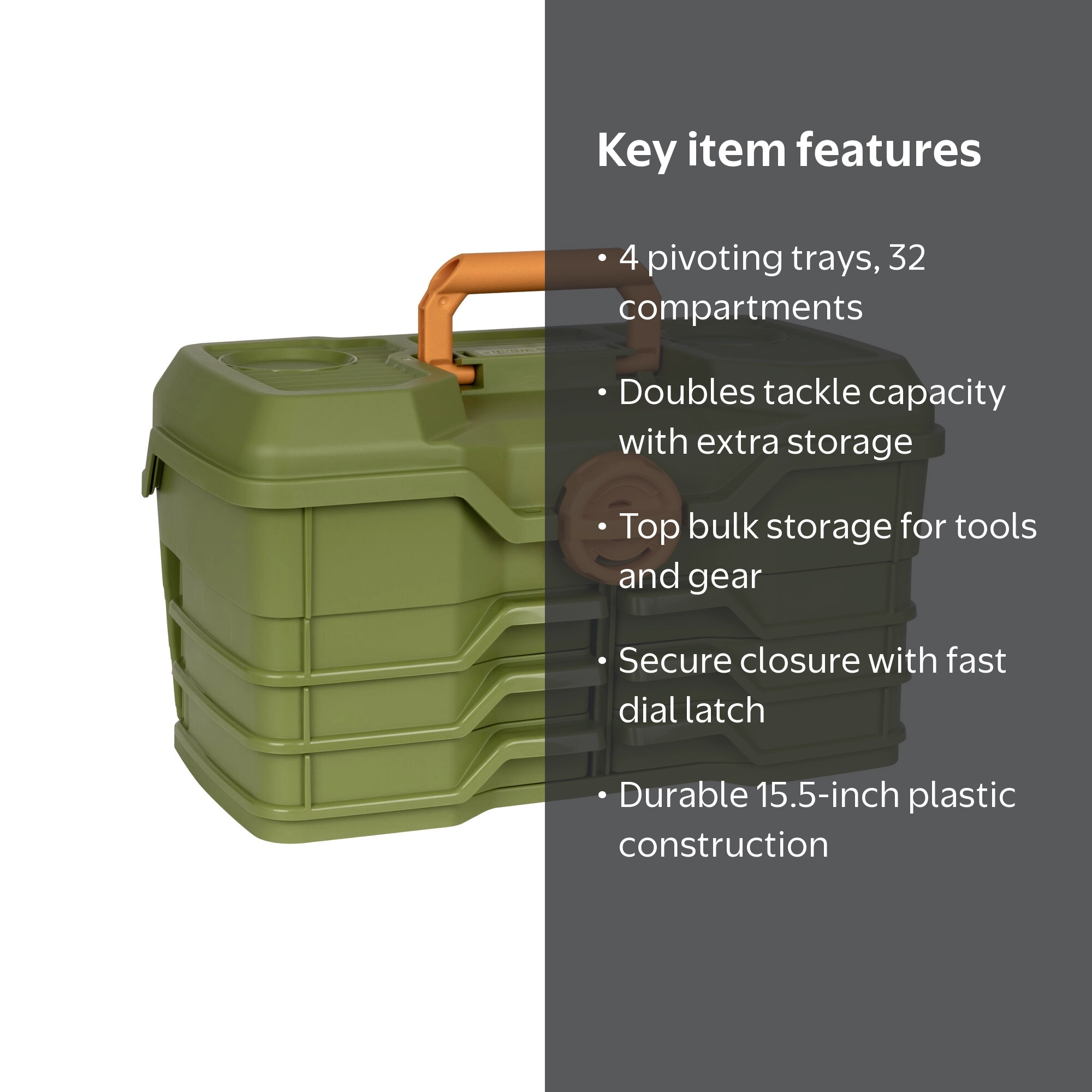 Flambeau Outdoors Large Tackle Box 15.5 inches, 6/0 Capacity
