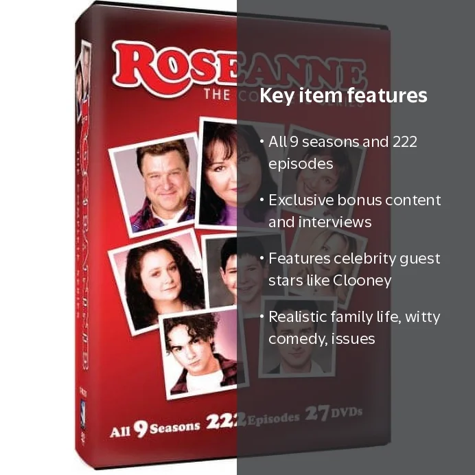 Roseanne: The Complete Series DVD Box Set Seasons 1-9 - Walmart.com