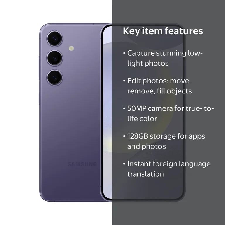 Verizon Samsung Galaxy S24 Violet 128GB - Walmart.com
