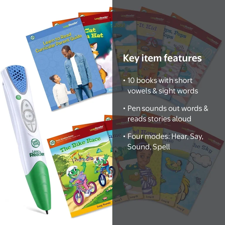 LeapFrog, LeapReader System Learn-to-Read 10 Book Mega Pack, Pink