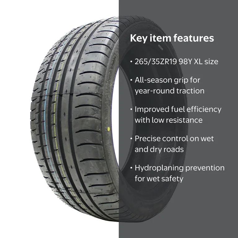 Accelera Sport 1 265/35ZR19 サマータイヤ Accelera, Passenger Tire, 265/35ZR19 98Y XL, All Season