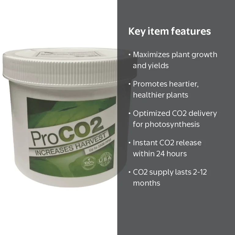 Pro CO2 Natural Releasing Carbon Dioxide Booster for Plants - Mini