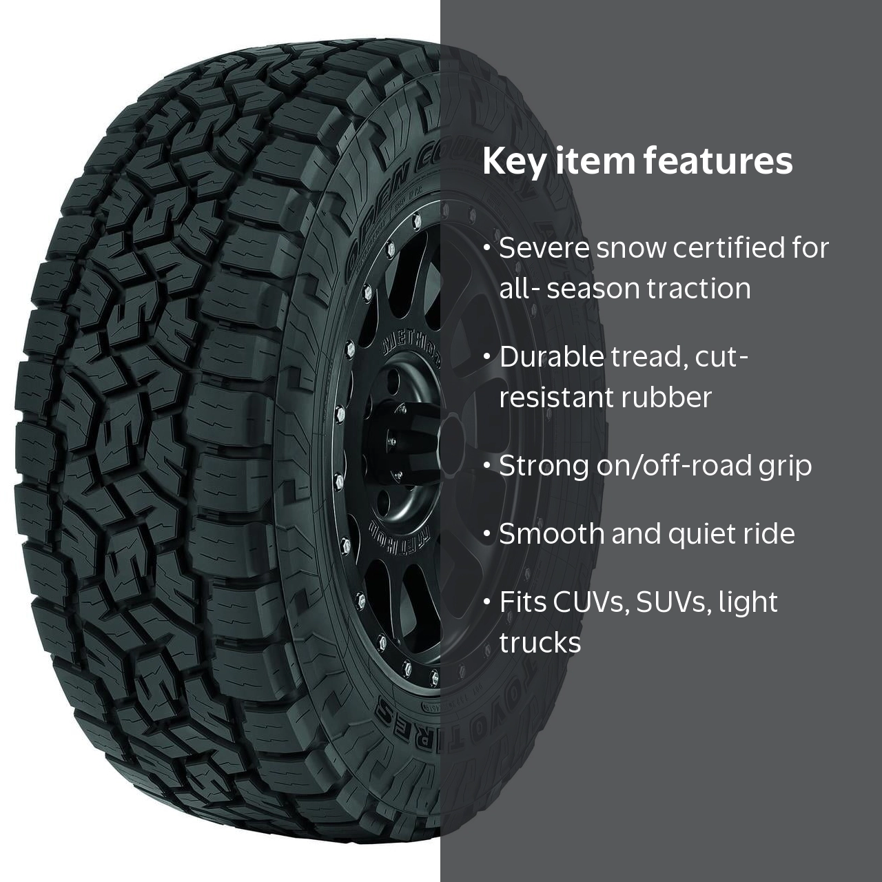 Toyo, Light Truck Tire, 225/65R17, All Terrain Off-Road Tread
