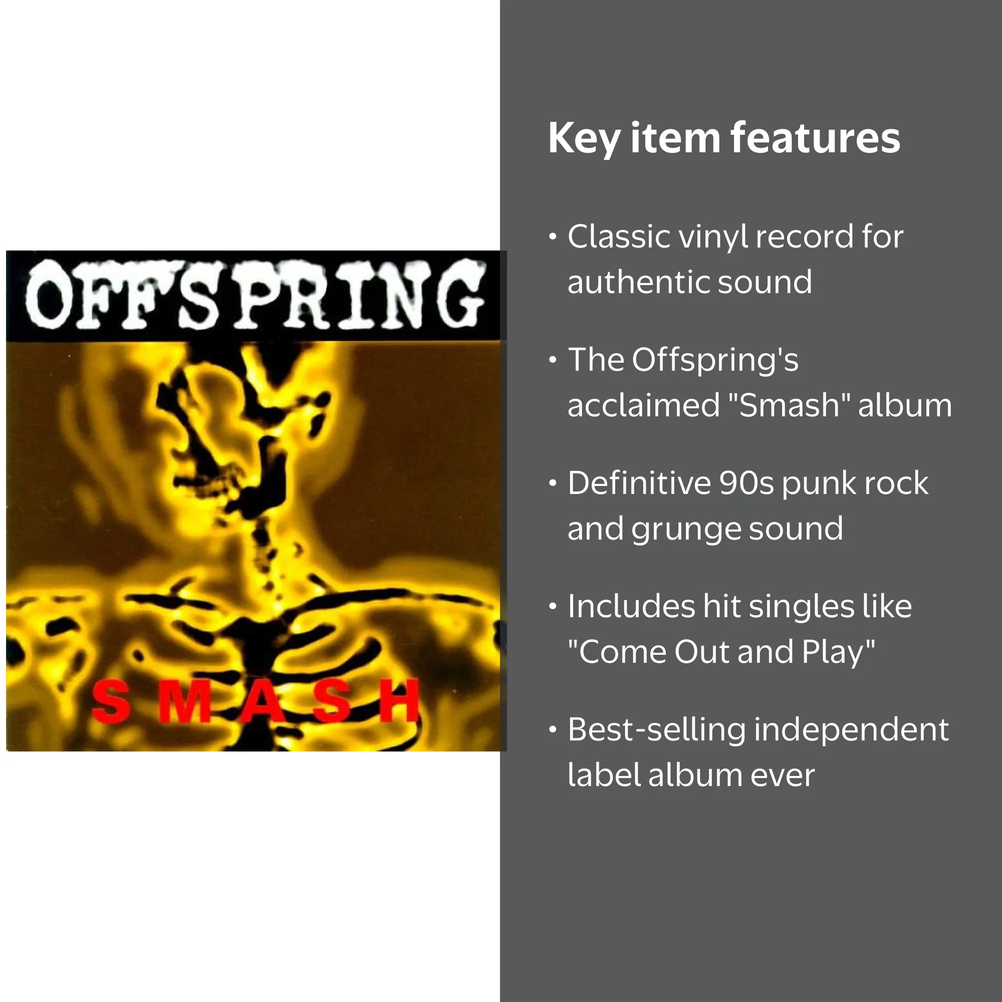 The Offspring - Smash - Music & Performance - Vinyl - Walmart.com