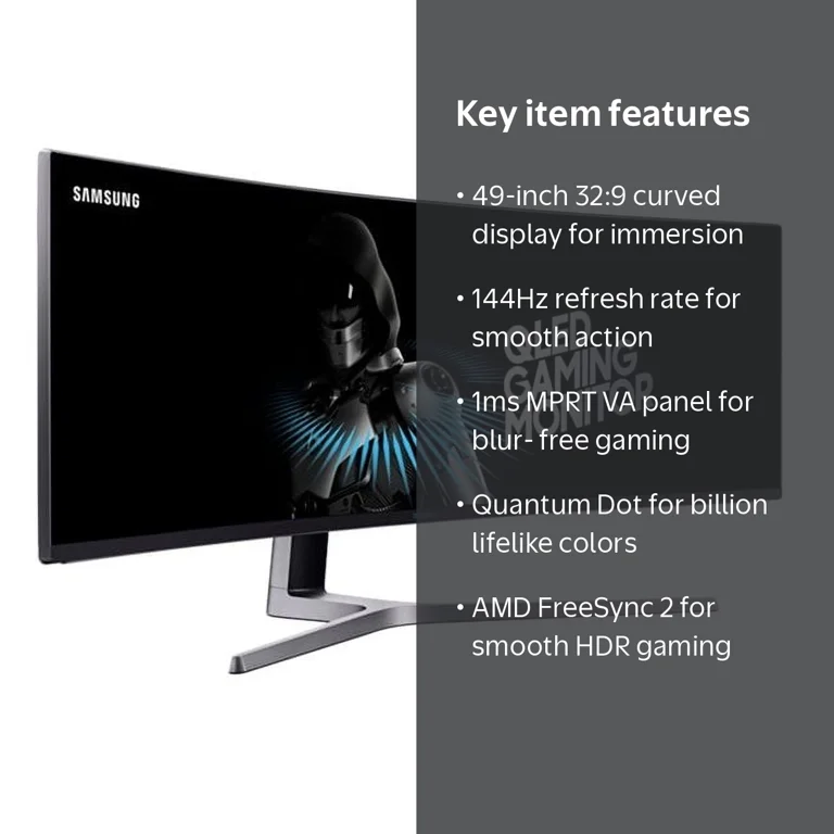 Samsung CHG9 Series LC49HG90DMNXZA - LED monitor - curved - 49