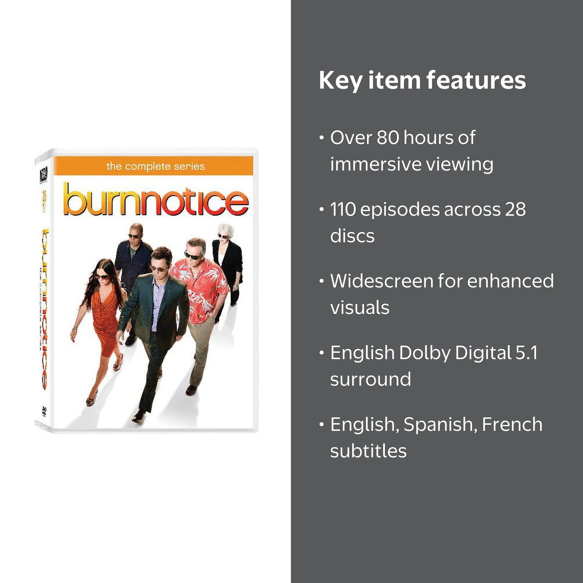 Burn Notice: The Complete Series (DVD) - Miami Set - Walmart.com