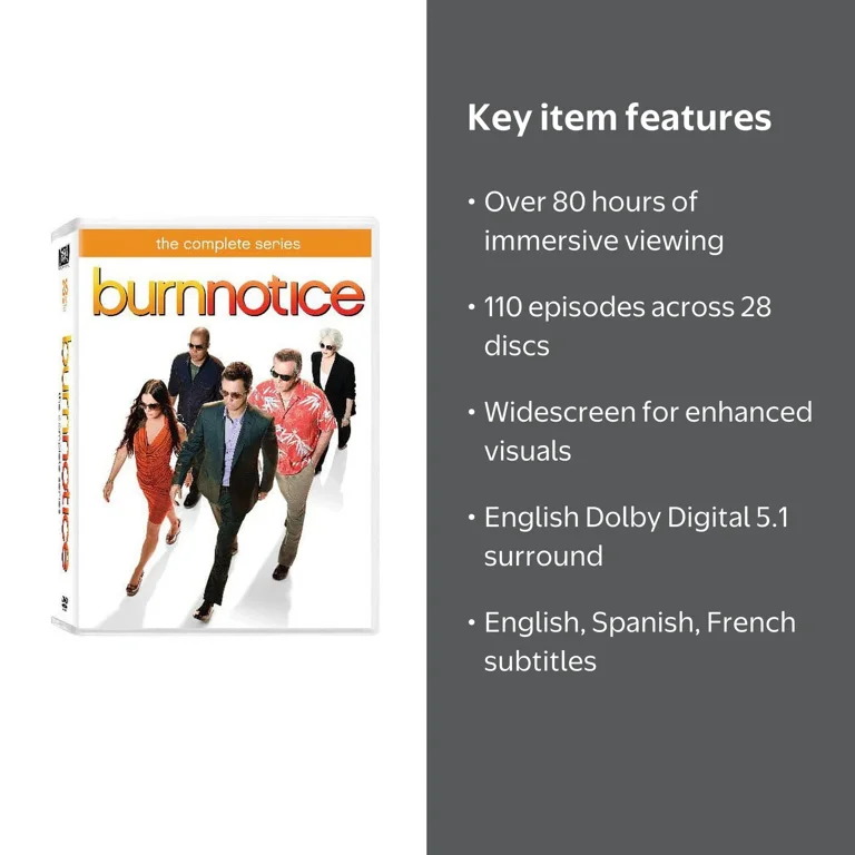 Burn Notice: The Complete Series (DVD) - Miami Set - Walmart.com