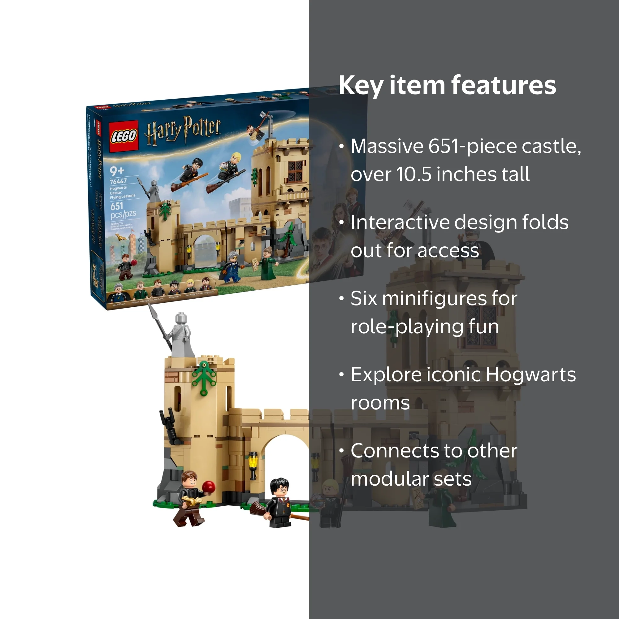 LEGO, Harry Potter Hogwarts Castle Flying Lessons Building Toy