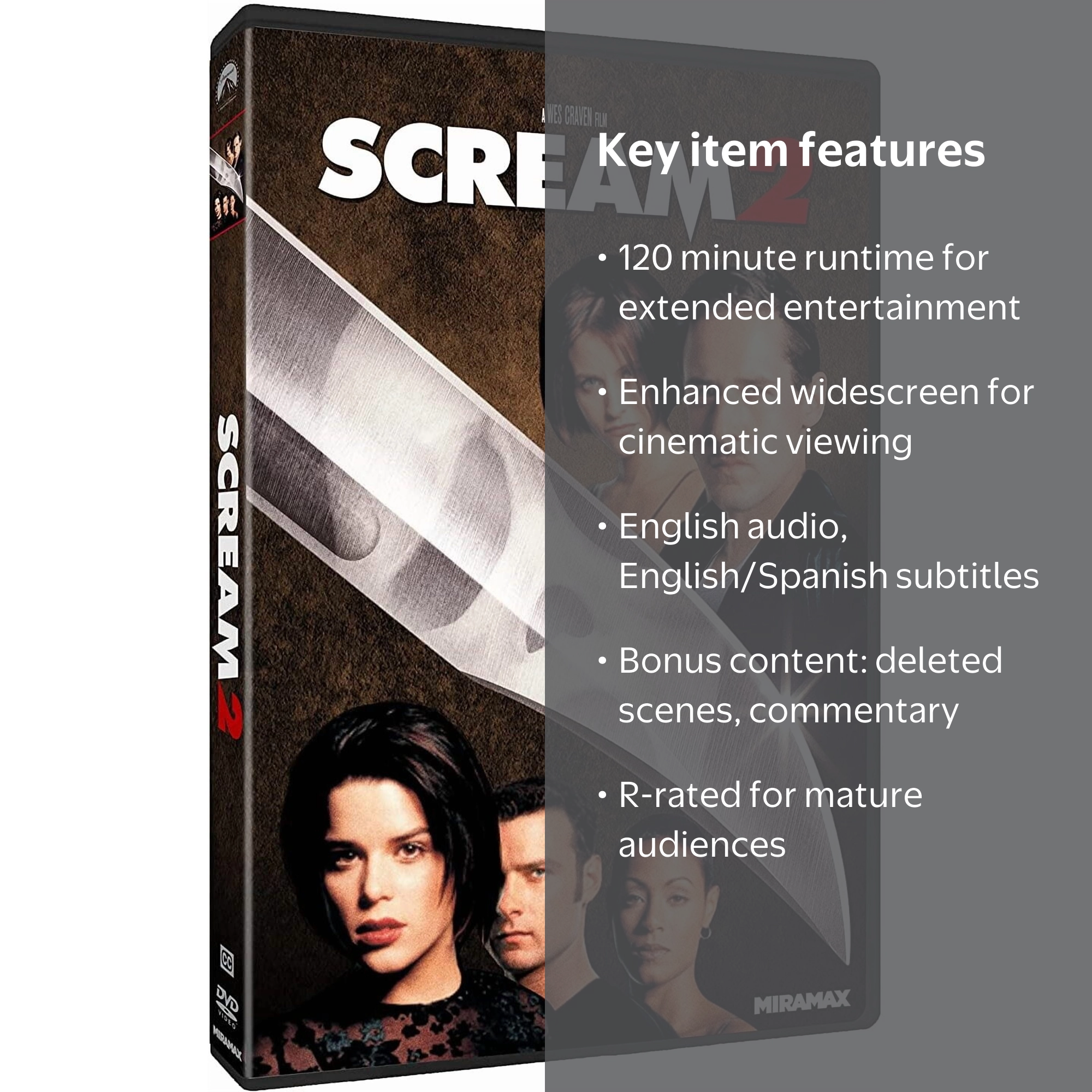 Scream 2 (DVD), Miramax, Horror - Walmart.com