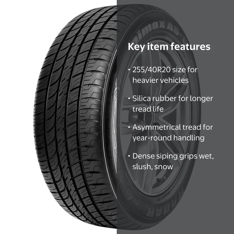 Radar Dimax AS-8 All Season Touring Tire - 255/40R20 101W XL, High