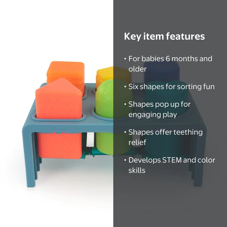 置物 anpunch Sassy Press n' Pop Bench for Ages 6 Months + - Walmart.com