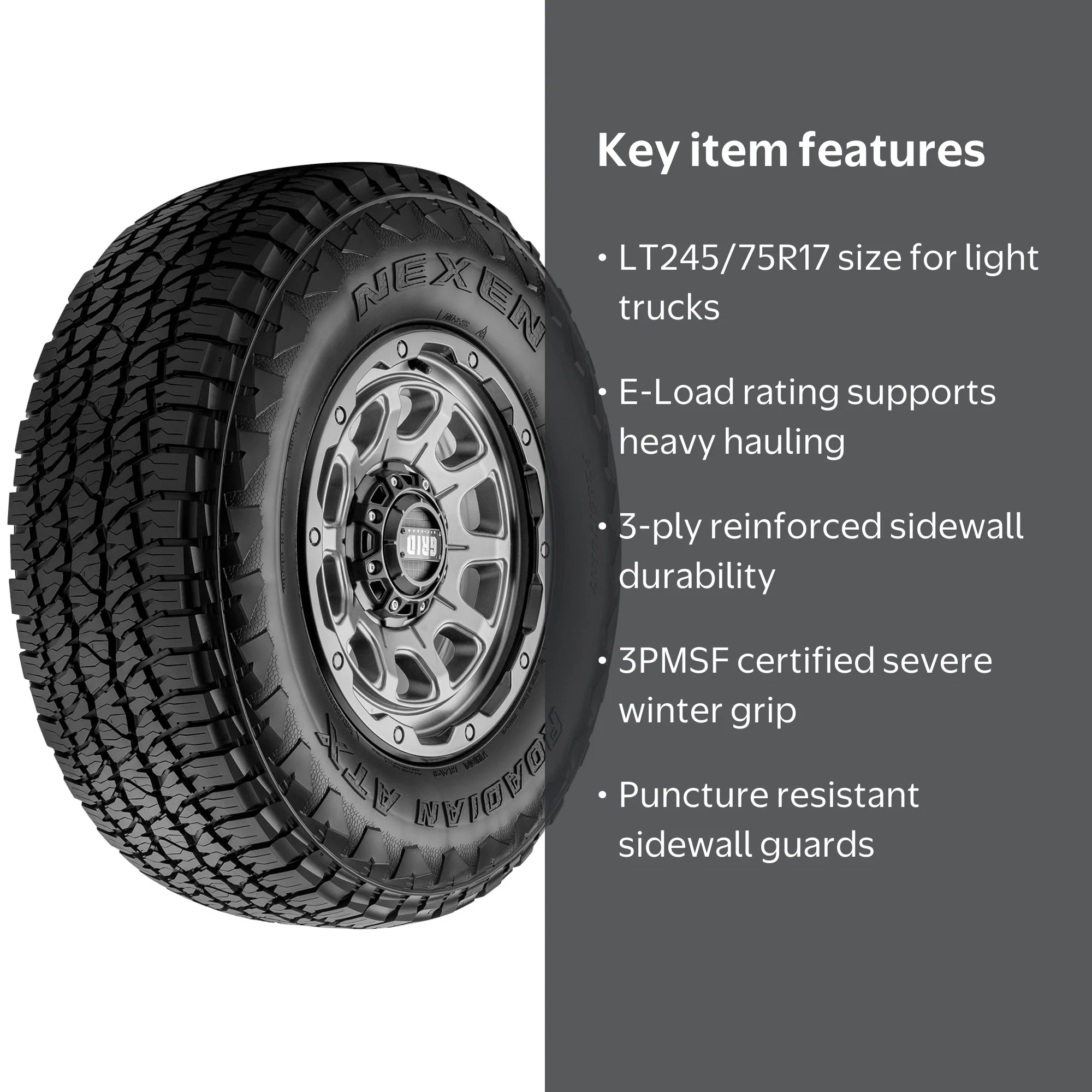 Nexen Roadian ATX All Terrain LT245/75R17 121/118S E Light Truck
