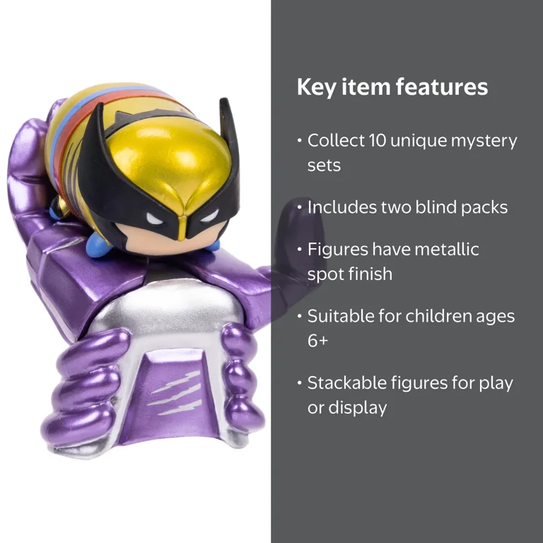 2 pack) Marvel Tsum Tsum Blind Pack Story Action Figures Set for