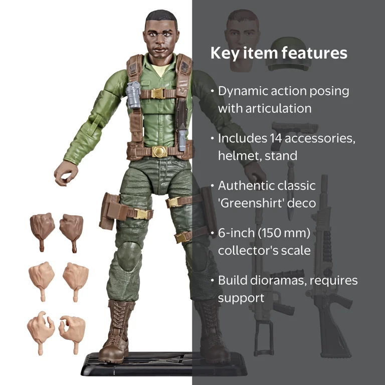 G.I. Joe, Action Figure, Trooper, Retro Cardback, 6-Inch - Walmart.com