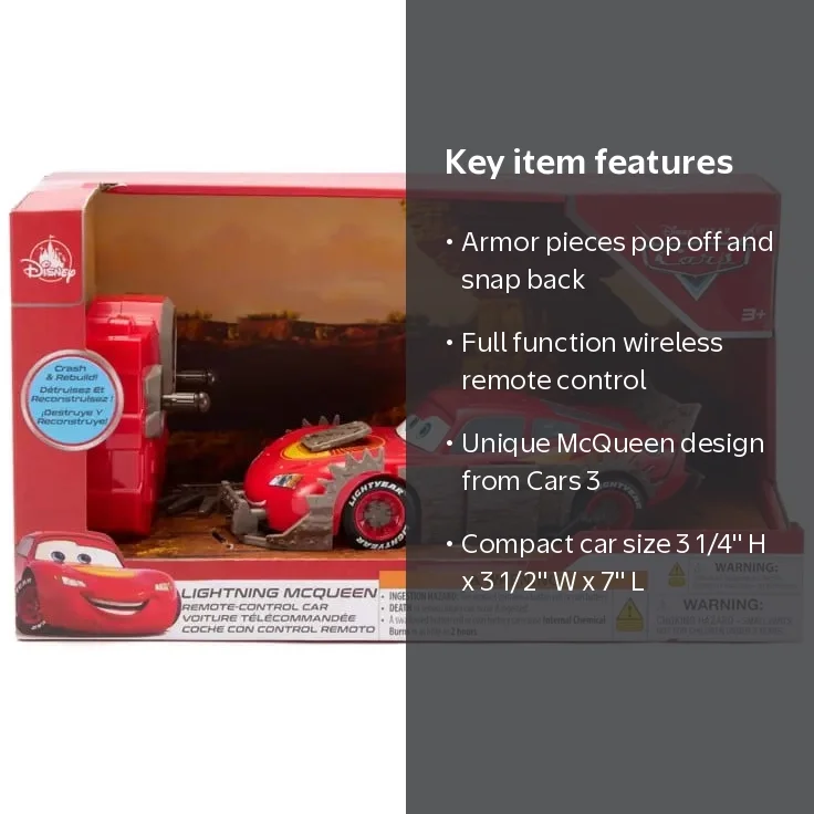 Disney / Pixar Cars Cars 3 Lightning McQueen R/C Remote Control