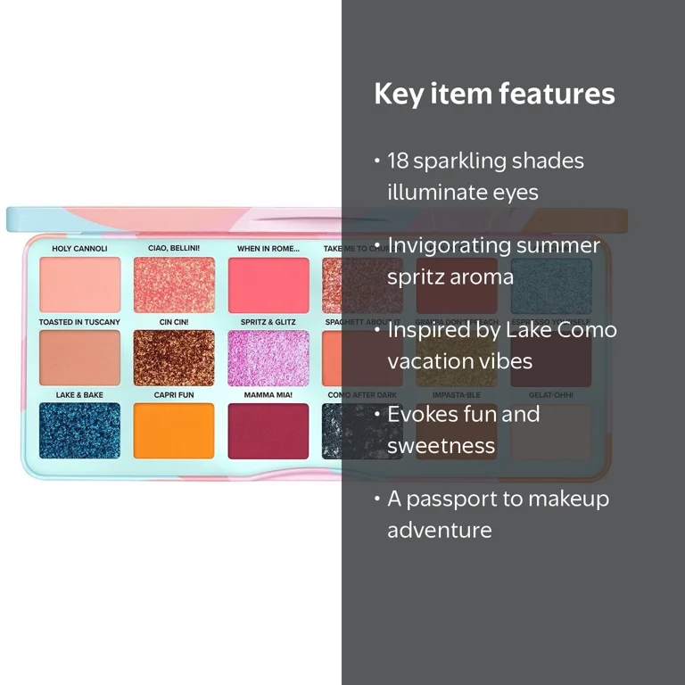 Too Faced Italian Spritz Lake Como Eyeshadow Palette, 0.63 OZ
