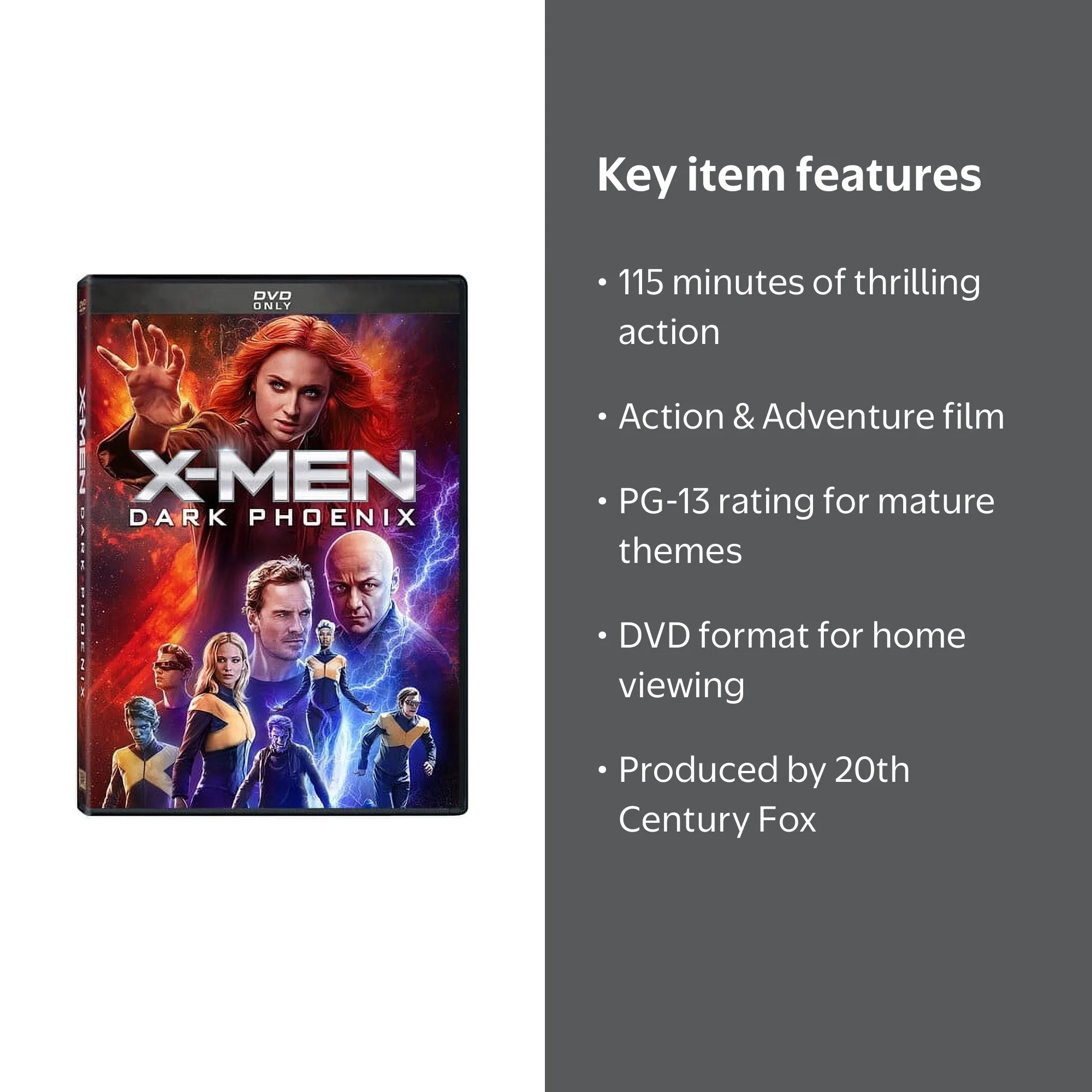 20th Century Studios, X-Men: Dark Phoenix DVD, Jean Grey, Cosmic
