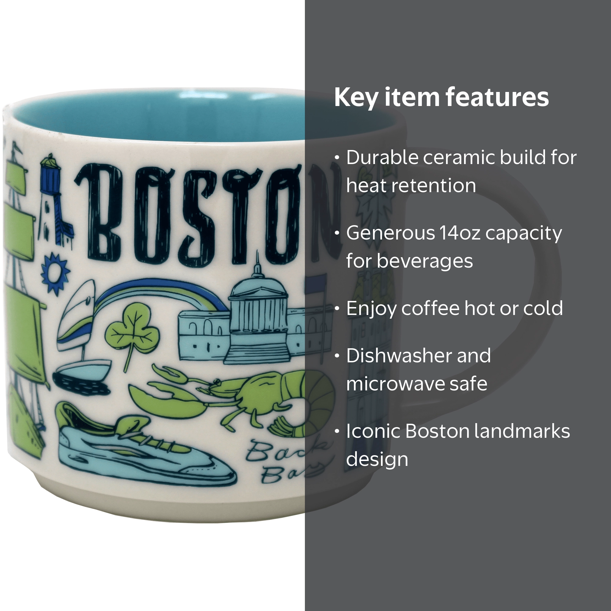 Starbucks Been There Series Boston Ceramic Mug, 14 Oz - Walmart.com