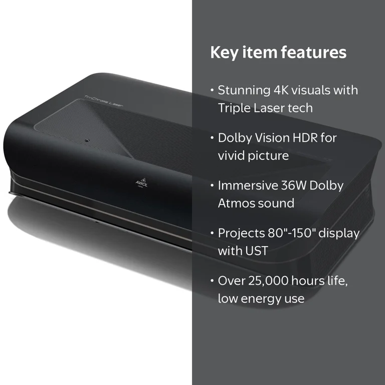 AWOL VISION, LTV-3000 Pro 4K Ultra Short Throw Laser Projector AWOL VISION, LTV-3000 Pro 4K Ultra Short Throw Laser Projector
