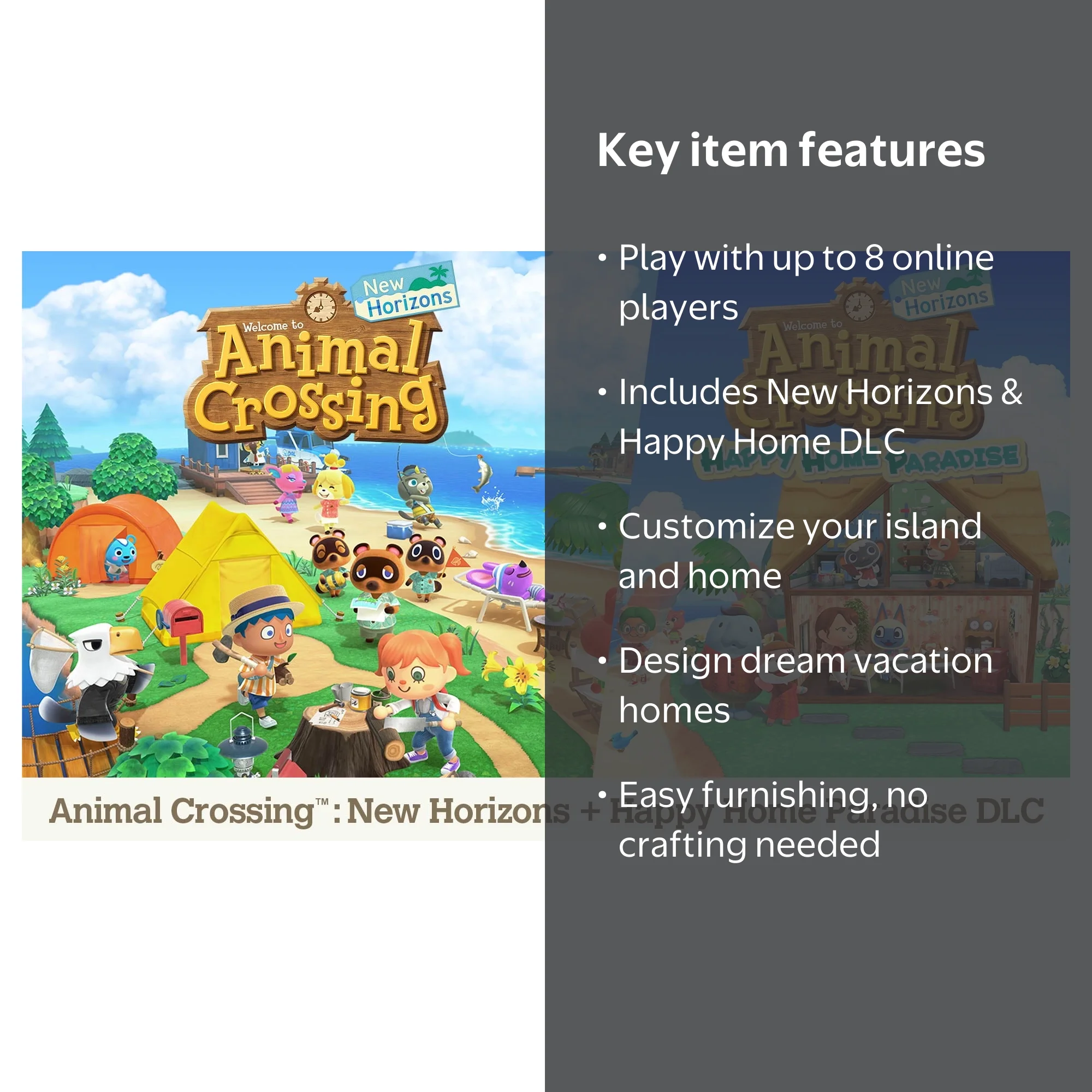 Animal Crossing: New Horizons + Happy Home Paradise DLC Bundle