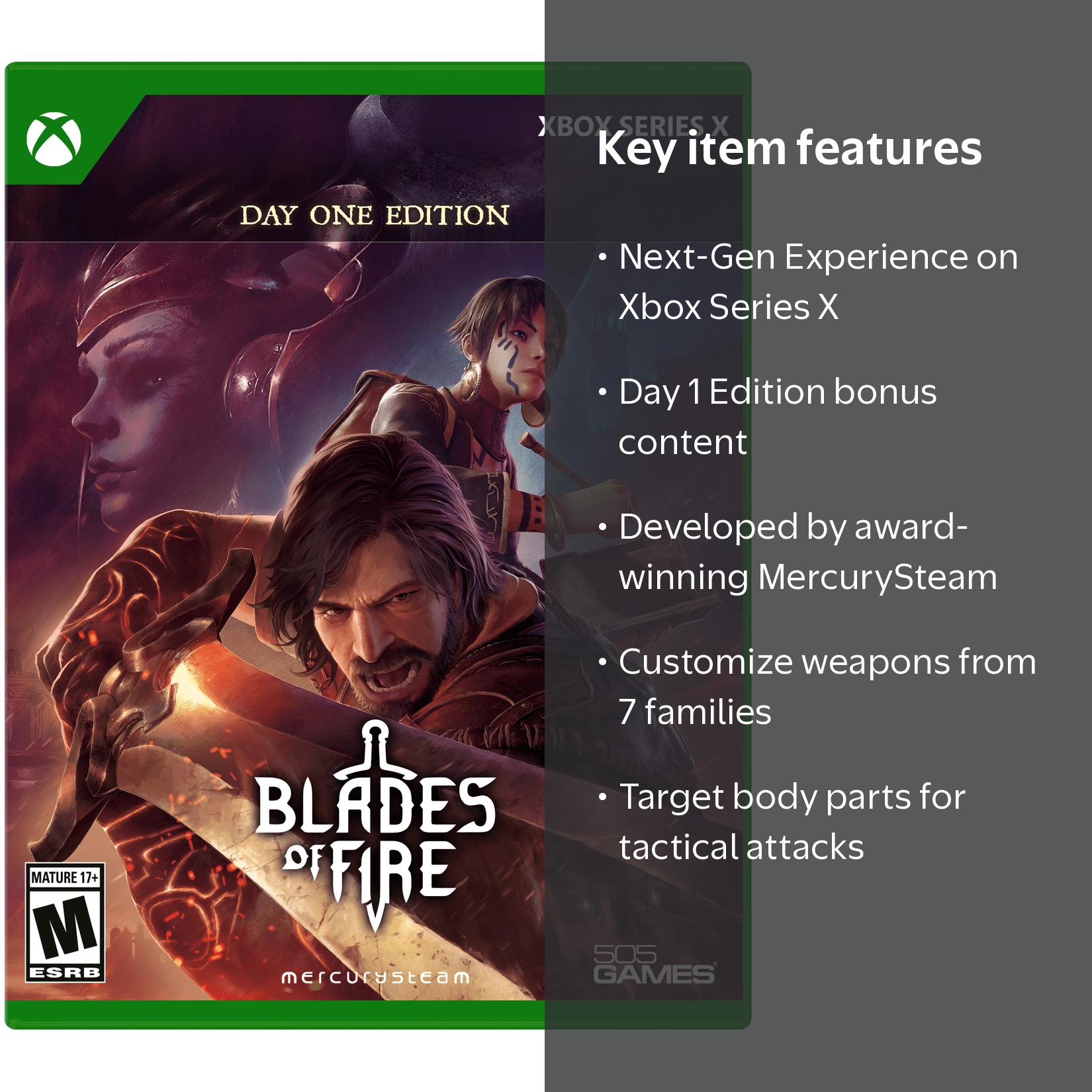 505 Games, Blades of Fire Day 1 Edition, Xbox Series X - Walmart.com