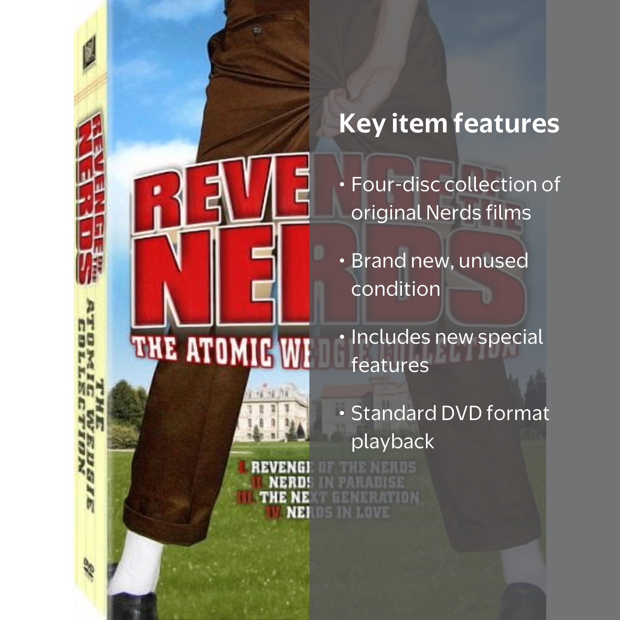 Revenge of The Nerds: The Atomic Wedgie Collection (DVD, 4-Disc