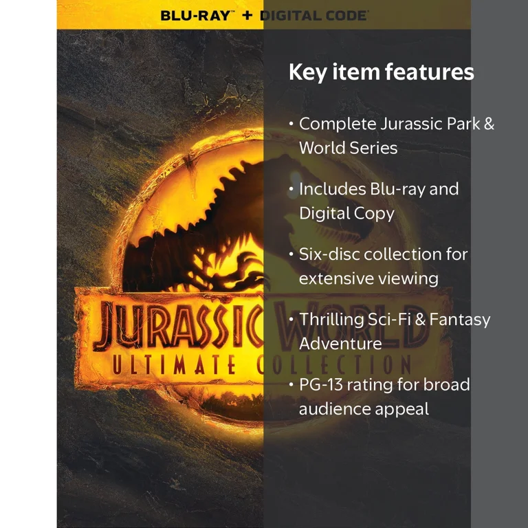 Jurassic World Ultimate Collection, Blu-ray + Digital Copy, 6-Disc
