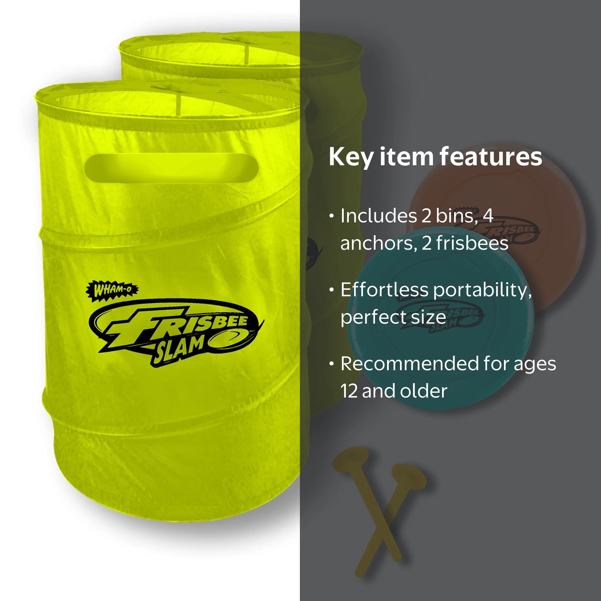 Wham-O Frisbee Slam Game - Fun Outdoor Activity for Ages 12+