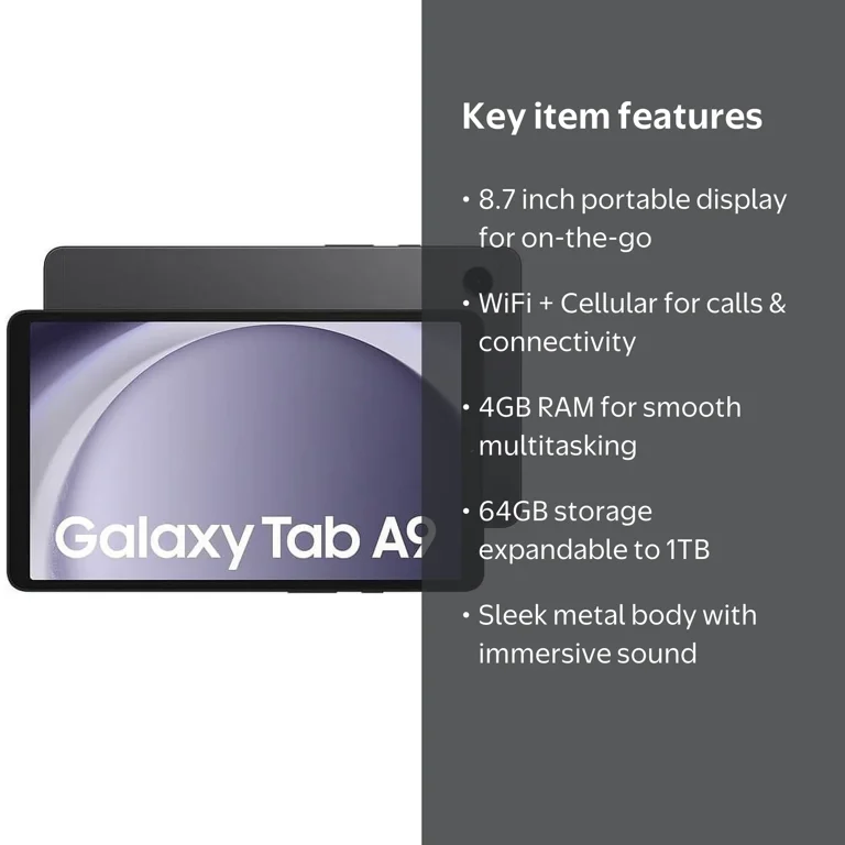 Samsung Galaxy Tab A9 8.7” inch WiFi + Cellular ( Makes Call