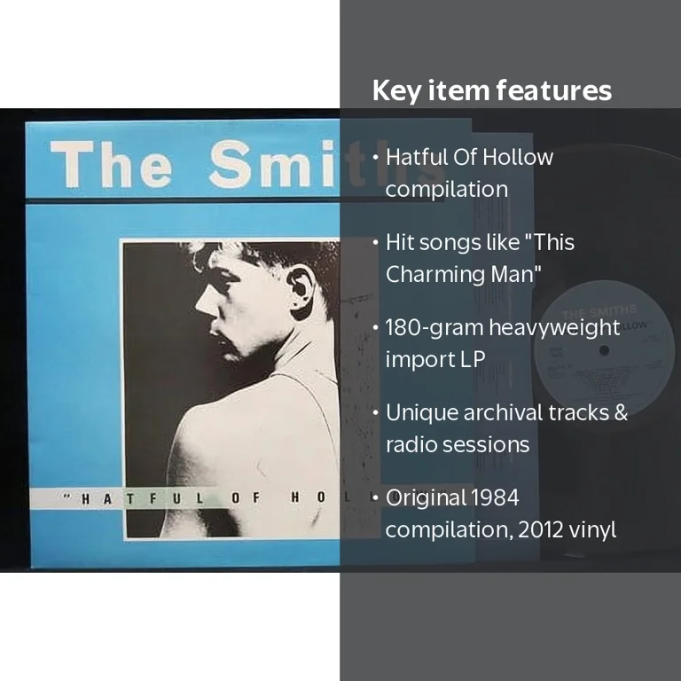 The Smiths - Hatful Of Hollow Rock Album, 180-gram Vinyl, Warner