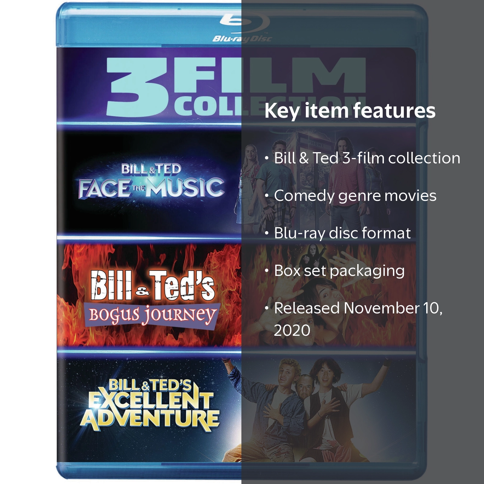 Bill & Ted Face the Music/Bogus Journey/Adventure Blu-ray Box Set