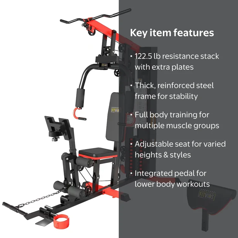 Fitvids LX760 Multifunctional Full Home Gym System Workout Station