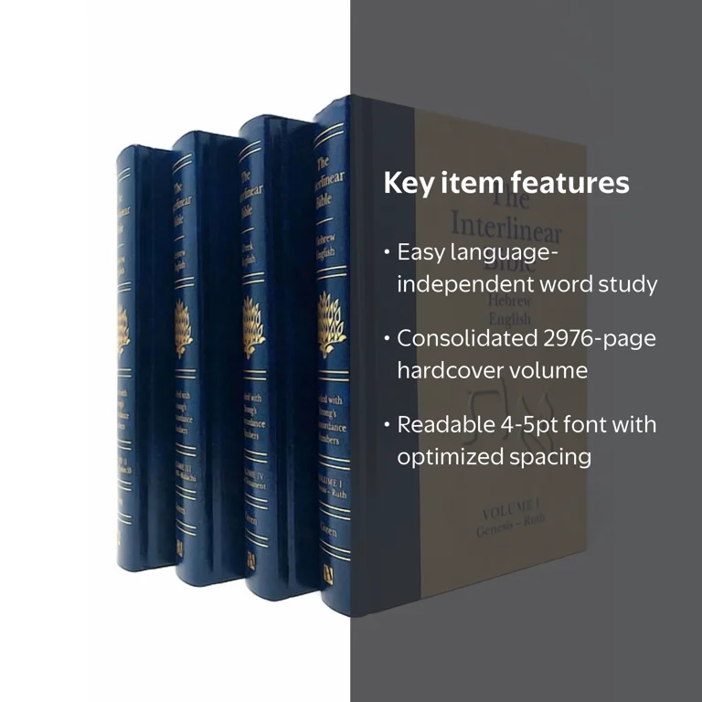 Hendrickson Publishers Interlinear Bible Hebrew-Greek-KJV