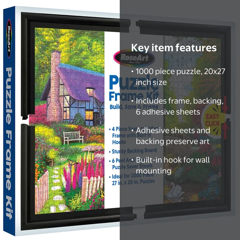 RaqesQue 4枚セット RoseArt, Puzzle Frame Kit, 20x27 inch, Includes Snap-Together