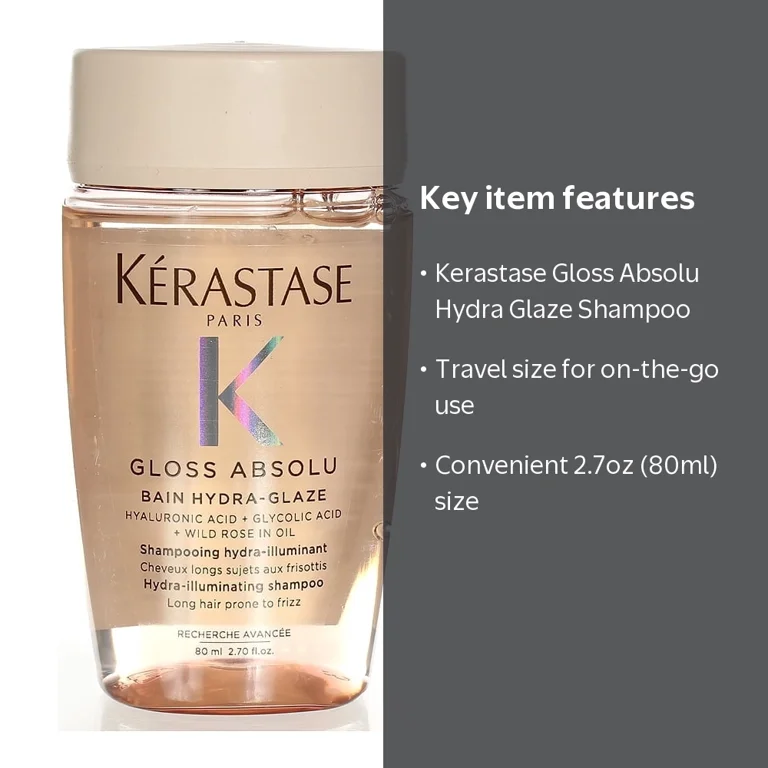 Kérastase Gloss Absolu Bain Hydra-Glaze Shampoo, 2.7 oz - Walmart.com