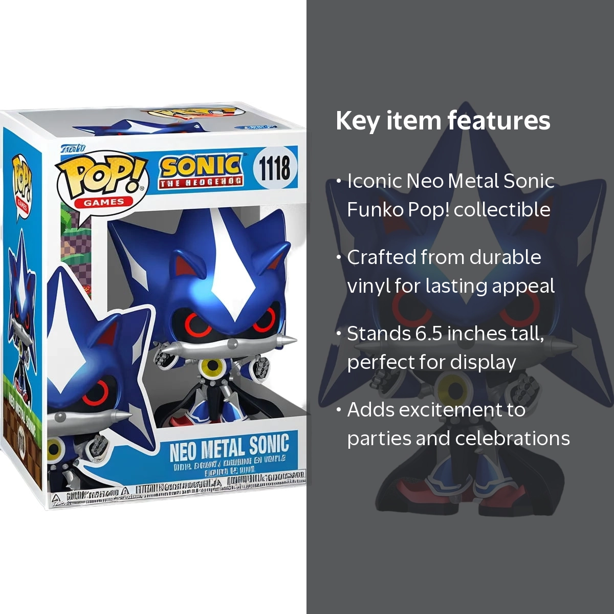 m*♡様 FUNKO POP! ソニック・ザ・ヘッジホッグ　ネオメタルソニック Funko, Vinyl Figures, Sonic the Hedgehog Neo Metal Sonic