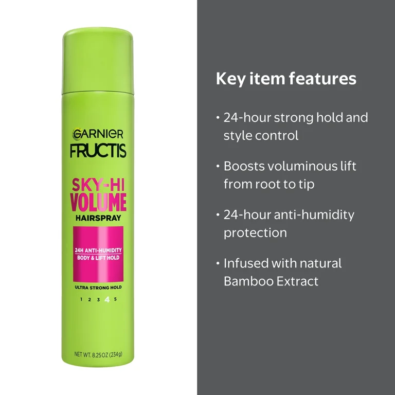 Garnier, Hairspray, 8.25 oz, Extra Strong Hold Anti-Humidity