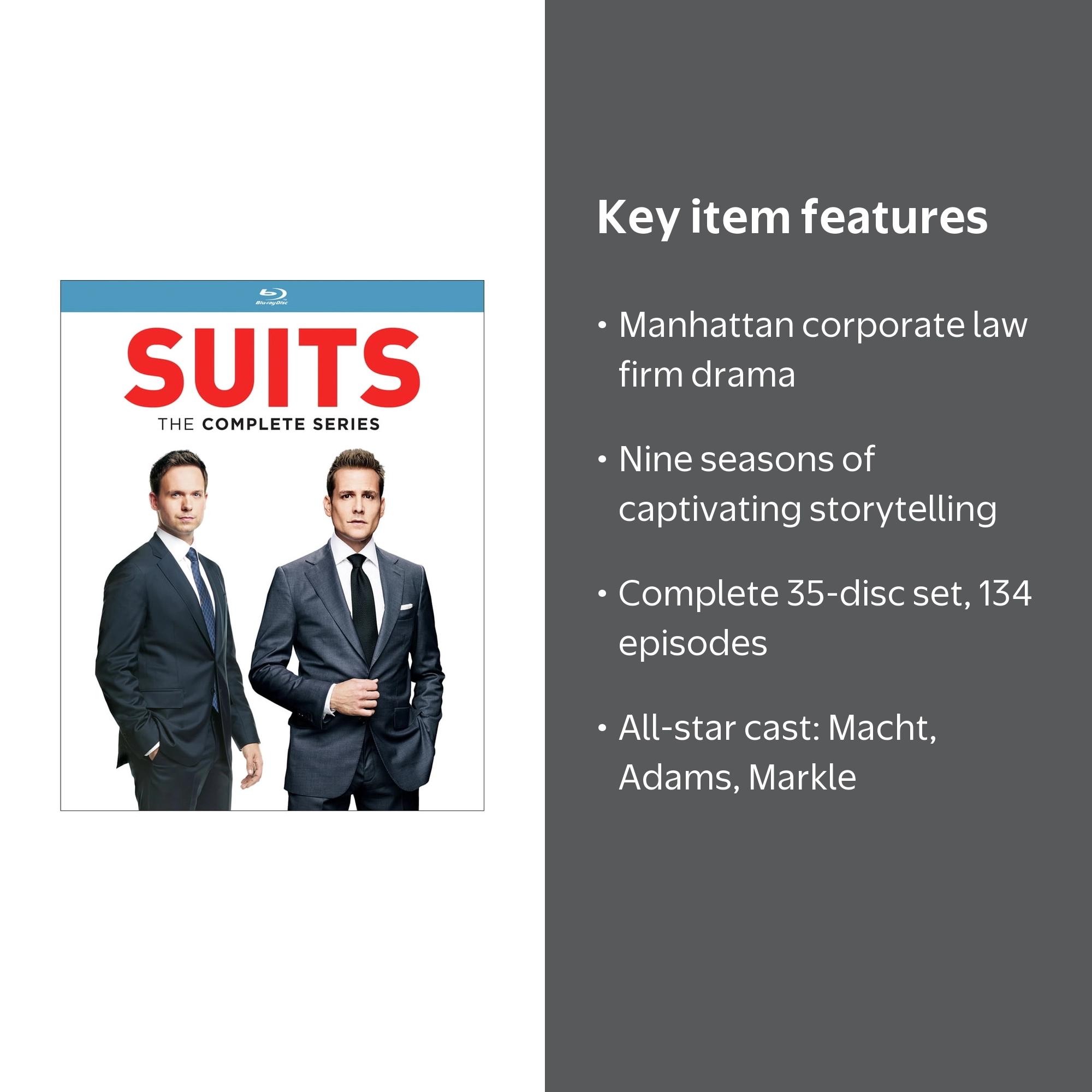 Suits: The Complete Series - Walmart.com