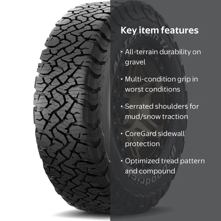BFGoodrich, All-Terrain T/A KO3, LT265/70R16 117/114S D - Walmart.com