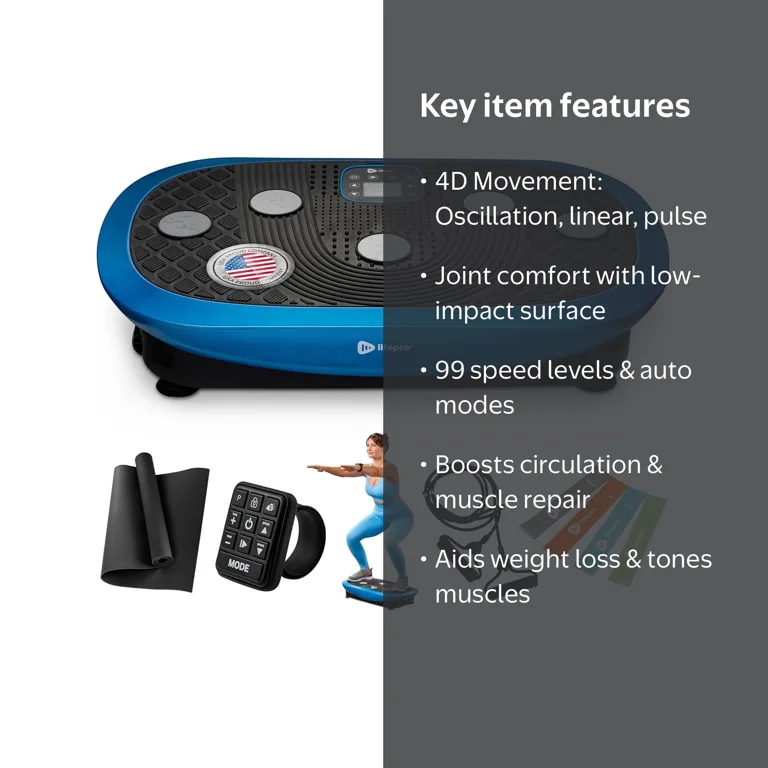 LifePro Rumblex Plus 4D Vibration Exercise Board, Home Fitness