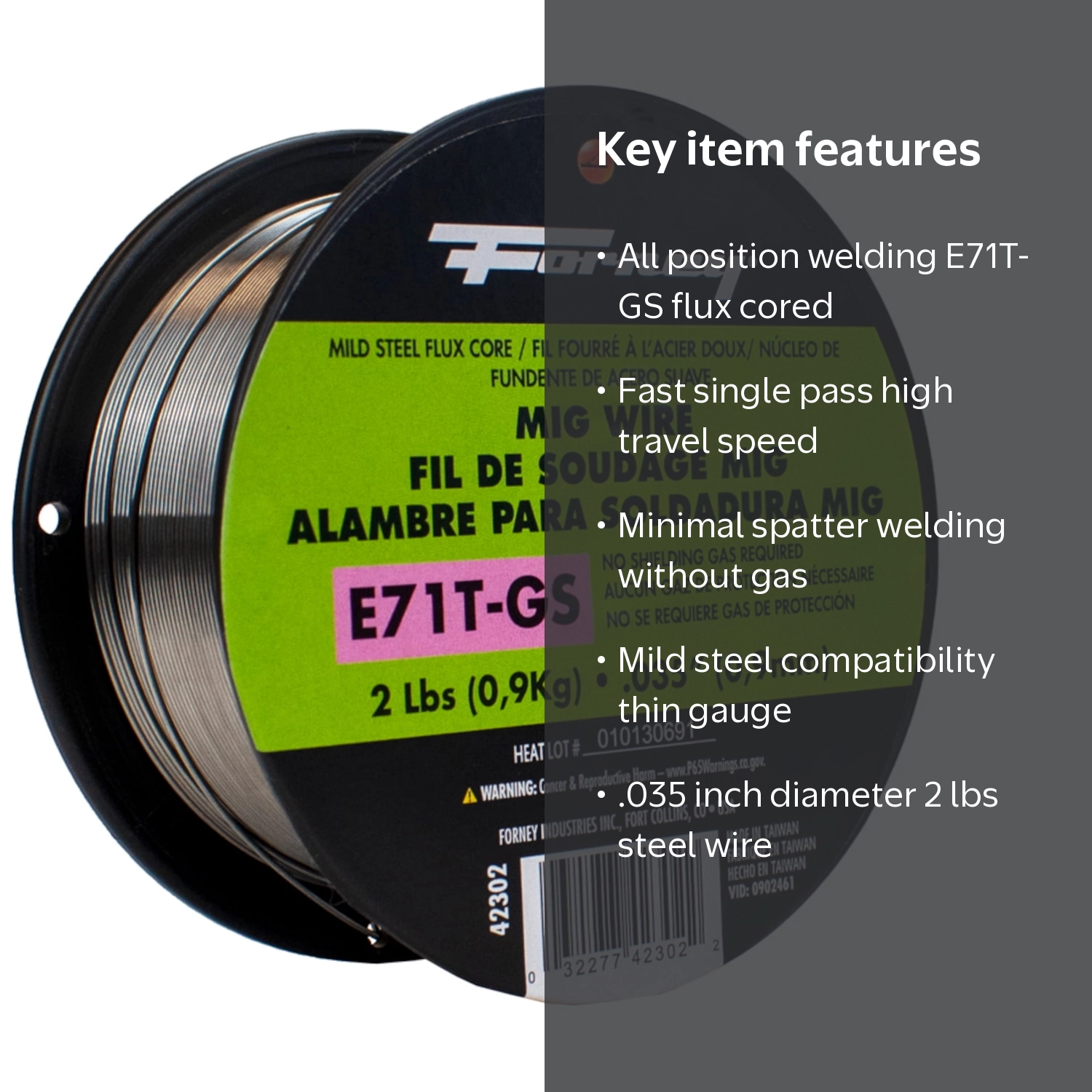 Forney Industries, Steel MIG Welding Wire, .035