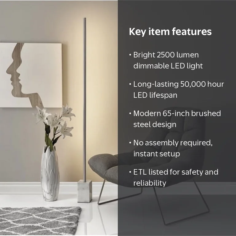 Adesso Felix LED Wall Washer with Dimmer Switch for Home, Lasting