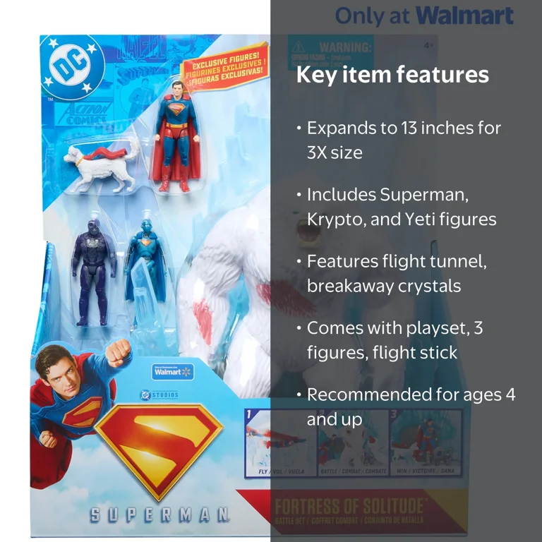 DC Comics, Action Figure, Superman Fortress of Solitude Battle Set