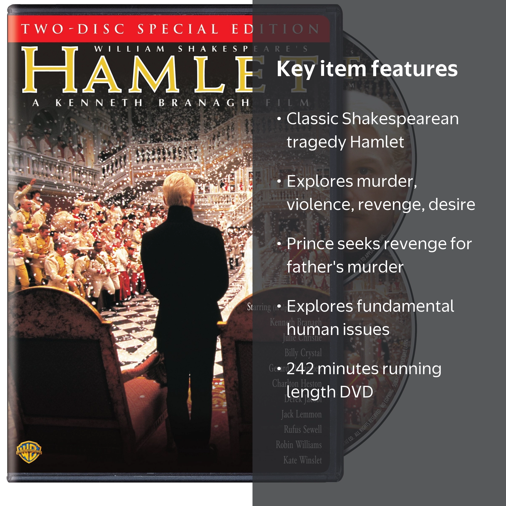 Hamlet [DVD], Feature,Drama,Drama, Drama ,Drama,Drama, - Walmart.com