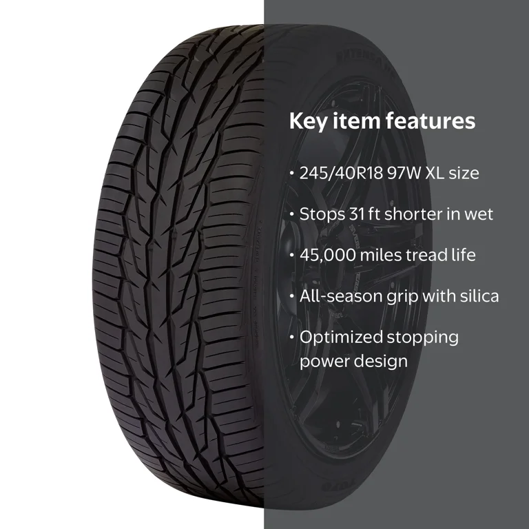 Toyo Extensa HP II Performance Tire 245/40R18 97W XL A/S for